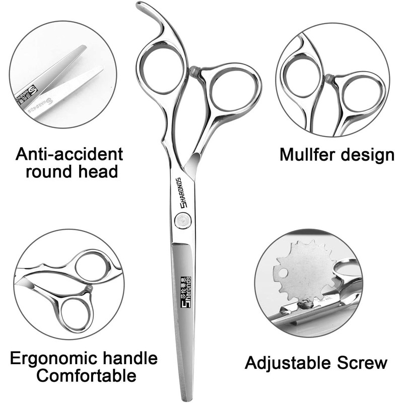 6/6.5 Inch Professional Hair Scissors, Hairdressing Hair Thinning Scissors (6-Inch