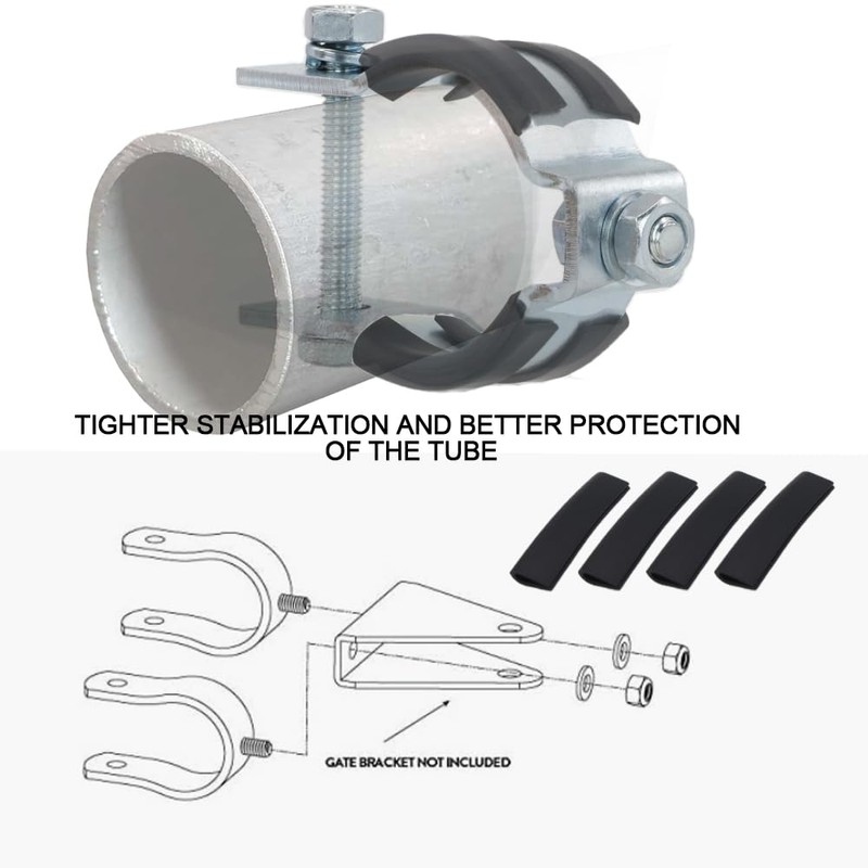 scottchen PRO Tube Gate Bracket Fits 1.6" to 2" Pipe,