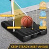DWVO Basketball Hoop, Portable Basketball Hoop Outdoor, 4.1-5.7ft Pool Basketball