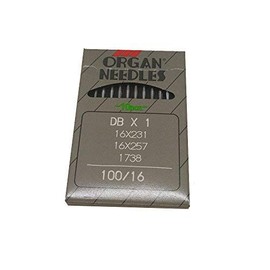 YICBOR Industrial Lockstitch Sewing Needles for Organ, DBX1 16X231 16X257 1738 Size 100/16