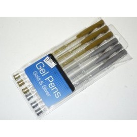Gold and Silver Gel Pens