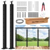 Gyykzz One-Stop Cable Railing Post Kit, 2Pack Level Drilled Line