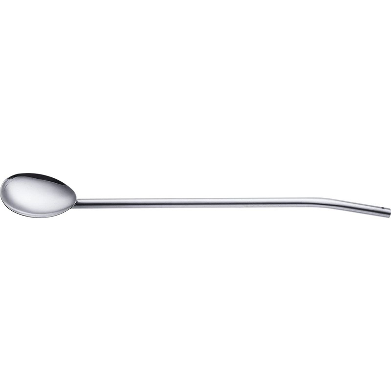 Westmark Straw Spoon, 4 Spoons + 1 Cleaning Brush, Reusable,