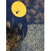 Furoshiki Wrapping Cloth Rabbit in The Moon Navy Base Motif