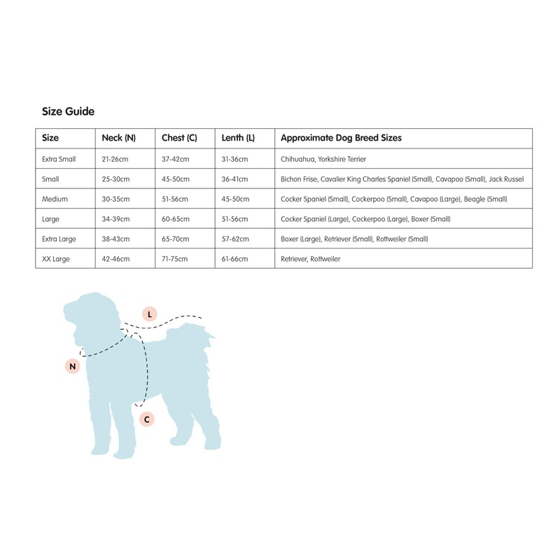 Warm Dog Fleece – Available in Five Sizes & Five