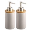 TOWEBOORY Ceramic Soap Dispenser, Pack of 2, 400ml/13oz Hand Soap