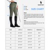 SANTINY Women's Horse Riding Pants Zipper Pockets Silicone Full-Seat Breeches