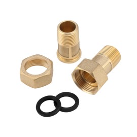 Watflow 1/2" NPT Water Meter Coupling, 3/4" Female NPT for DN15 Water Meter