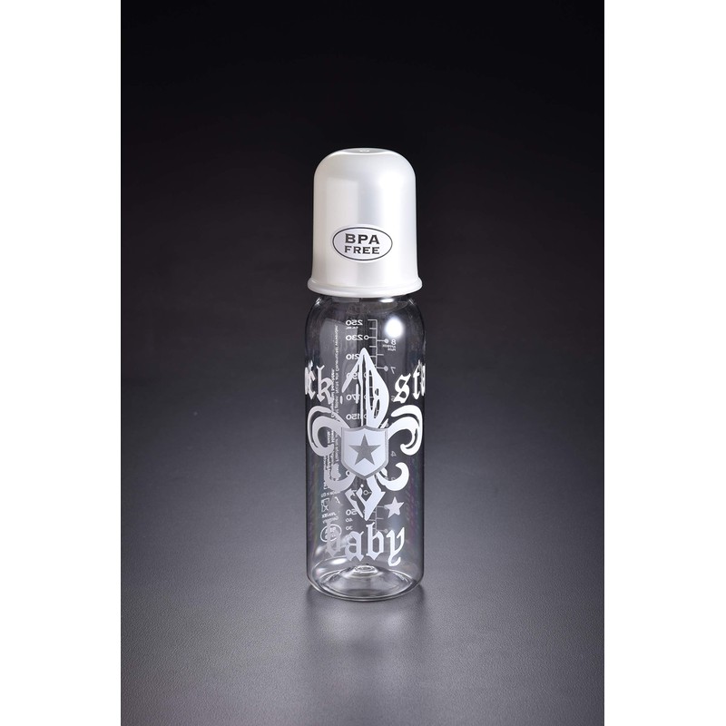 Baby Nova Rockstar Baby Polyamide Feeding Bottle Fleur Pearl White