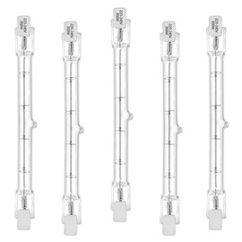 VINBE Dimmable R7S Halogen Bulb 118mm, 230W=300W, 230V 4650LM Warm White T3 J118 Linear Halogen Spotlight, Used for Landscape Lighting, Safety and Street Lighting (Pack of 5)