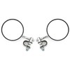 Set of 2 Universal 4" Chrome Clamp-On Mirrors - 4"