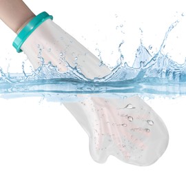 Cast Covers for Shower Arm, Waterproof Cast Cover Arm Adult Soft Comfortable Bath Bandage, Reusable Cast Protector Covers to Keep Wounds Dry for Broken Arm, Hand, Wrist, Elbow (22 Inch)