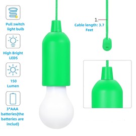 Darlur 4 Pack LED Camping Light, one Mode，Portable AAA Battery Powered Camping Tent Lantern, Emergency Hanging Light for Hurricane, Hiking, Indoor and Outdoor Emergency Light，Decorative Lights