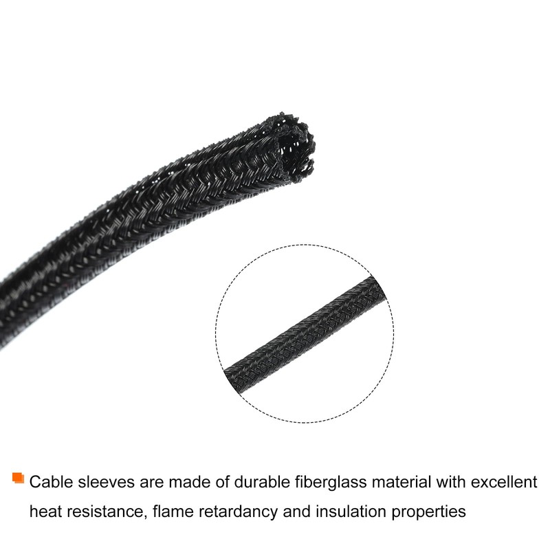 MECCANIXITY Cord Sleeve Cable Organizer 9.84 Ft - 1/8 Inch