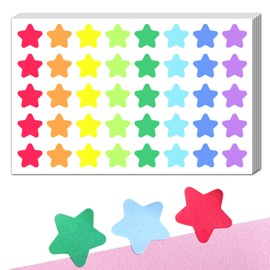 3200 Pieces, 20mm - Coloured Star Stickers, Reward Stickers for Children - 8 Colours