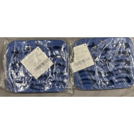 Mainstays 2 Pack Silicone USA Stars & Stripes Flag Ice Cube Candy Mold Trays  NEW