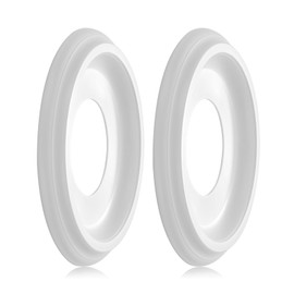 2Packs Molded Nylon Ceiling Medallion for Light Fixtures and Ceiling Fans, 10"OD x 4"ID x 1-2/8 "P (Fits Canopies up to7-1/4")（White）