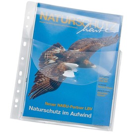 Veloflex 4320100 - Jumbo brochure cover, folded pocket A4, for up to 50 sheets, with flap, 10 pieces