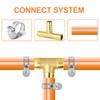 GASHER 5 pcs Brass Hose Barb Tee, 3-Way Tee Hose
