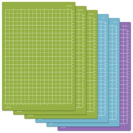 ReArt Variety Cutting Mats for Cricut Joy Xtra 6 Packs - 12 x 8.5 Inches Craft Paper Cutting Mat Use with Printer Paper, Vellum, Light Cardstock & More, Sewing and Crafting (6 Packs Variety)