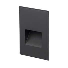 WAC Landscape Lighting, LEDme 120V LED Vertical Indoor and Outdoor Step and Wall Light 2700K Built-in LED in Black