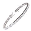 Franki Baker Simulated Diamond CZ & Sterling Silver Tennis Bracelet.