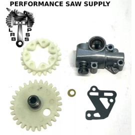 For STIHL NEW OIL PUMP WITH GEARS & GASKET FITS STIHL 038, 038AV, 038 SUPER, 038 MAGNUM