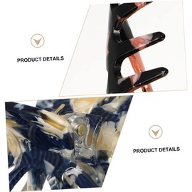 IWOWHERO 2pcs Acrylic Hair Claw Clips Durable Jaw Clamps for Women Simple Headdress Accessories for Shopping and Hair Types