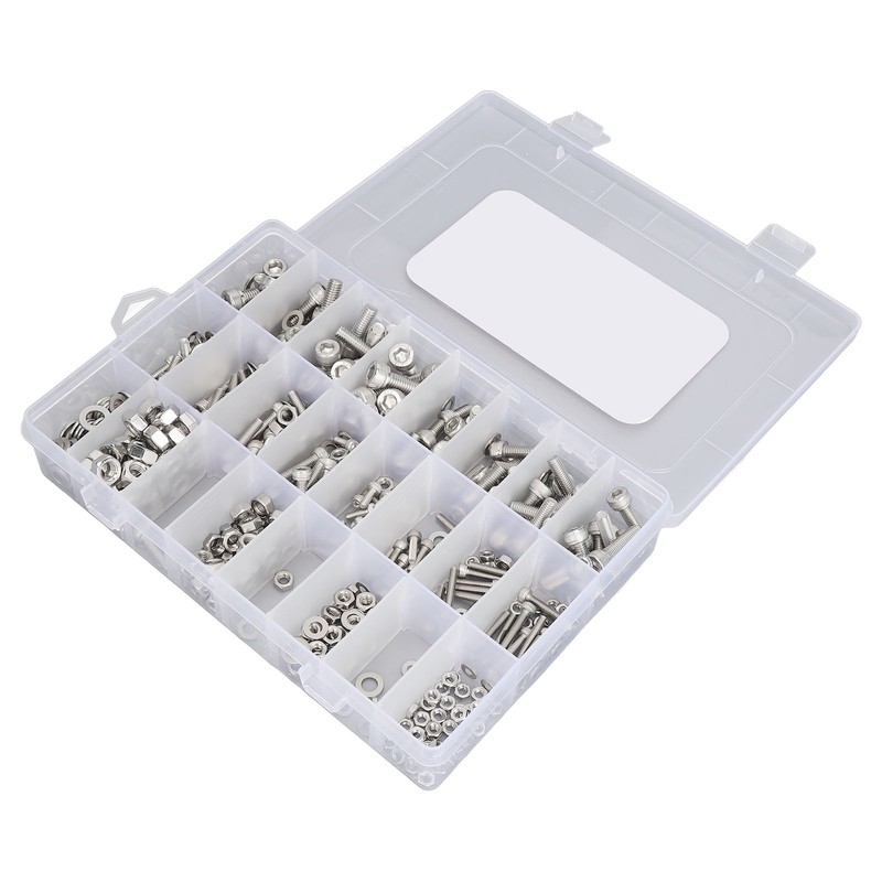 520Pcs Bolts Nuts Assortment Kit Metric M3 M4 M5 M6