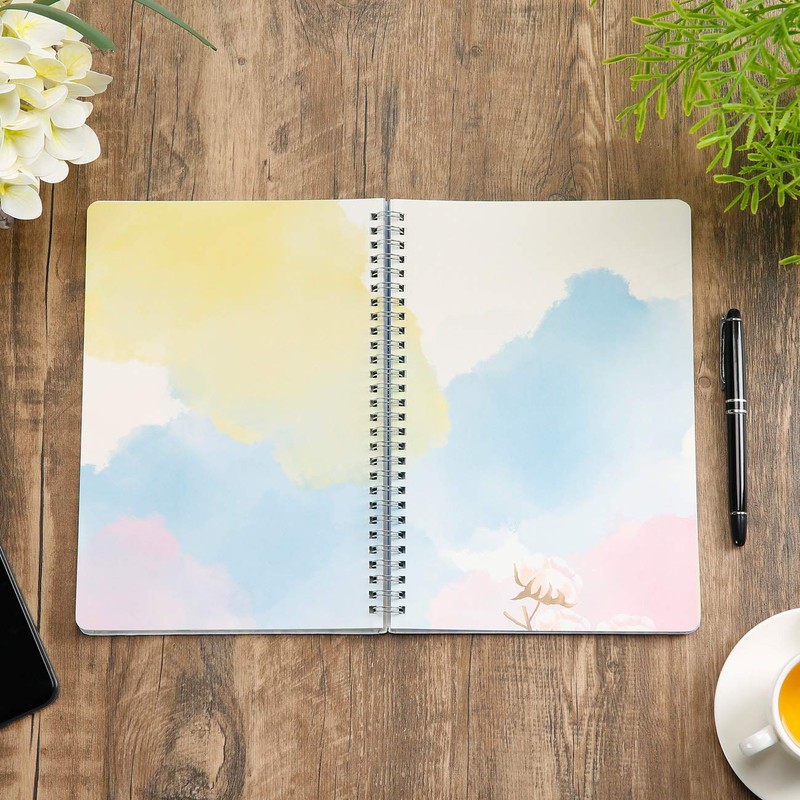 siixu Spiral Journals for Writing, Color Illustration Notebook With an
