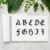 10 Pcs Gothic Old English Letter Stencils for Painting, 10