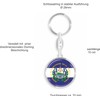 daged El Salvador Key Ring 3D Effect + Sticker -