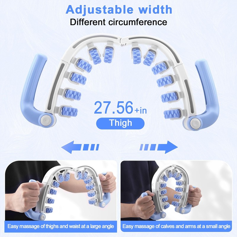 360° Cellulite Massager - 12 Rolls Massage Roller for Legs