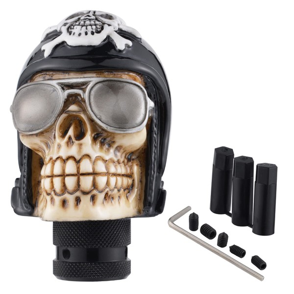 Padaodao Skull Gear Lever Stick Shifter Handle Head Racing Skeleton