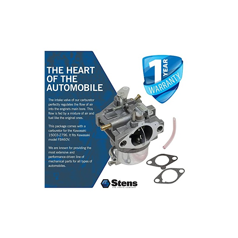 Stens 520-050 Carburetor Compatible With/Replacement For Kawasaki FB460V 15003-2796