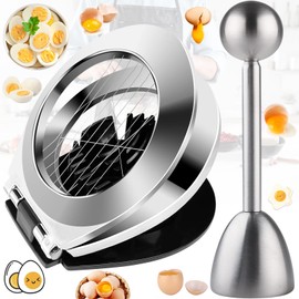 2 Stück Eierschneider für Hart Gekochte, Eierschneider Cutter, Eiercracker und Eieröffner, Deal für Die Zubereitung Von Salaten Und Sandwiches, Kochsaucen, Pizza