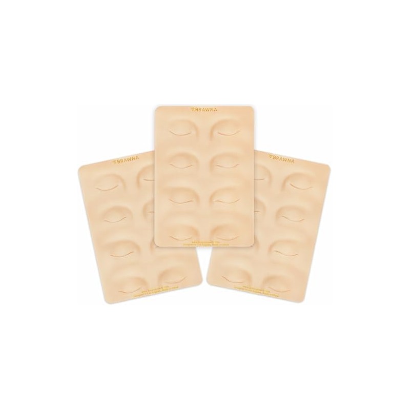 BRAWNA Piel de Práctica 3D para Cejas y Delineador para