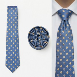 S&W SHLAX&WING Men's Necktie for Suit Jacket Classic 147cm Blue Green Red Paisley
