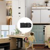 Pack of 2 Security Hasp, Lockable Cabinet Lock with Code,