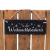 Slate Board In der Weihnachtsbäckerei - Snowflake Motif 22 x