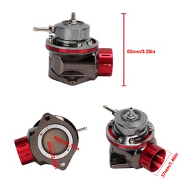 Aramox Turbo Blow Off Válvula de Alivio de Presión Turbo BOV Mm Longitud 65 Mm Modificación Universal (rojo)(rojo)