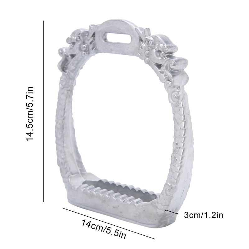 Stainless Steel Electroplated Lightweight Safety Stirrups Horse Riding Racing Accessory