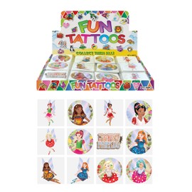 HENBRANDT Fairy Temporary Tattoos Pack of 12 - Great Party Loot Bag Fillers