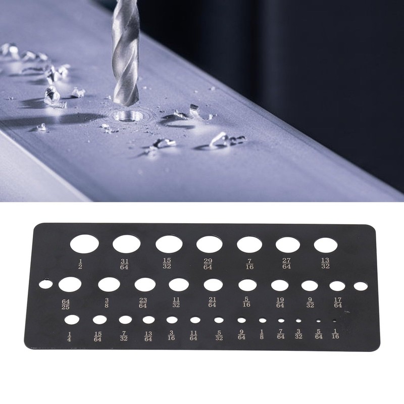 29 Hole Drill Gauge, Dual Measurement Scale, Quick and Easy