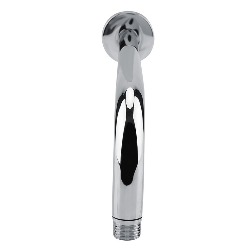 Extra Long Stainless Steel Shower Rain Head Arm Replacement Flange