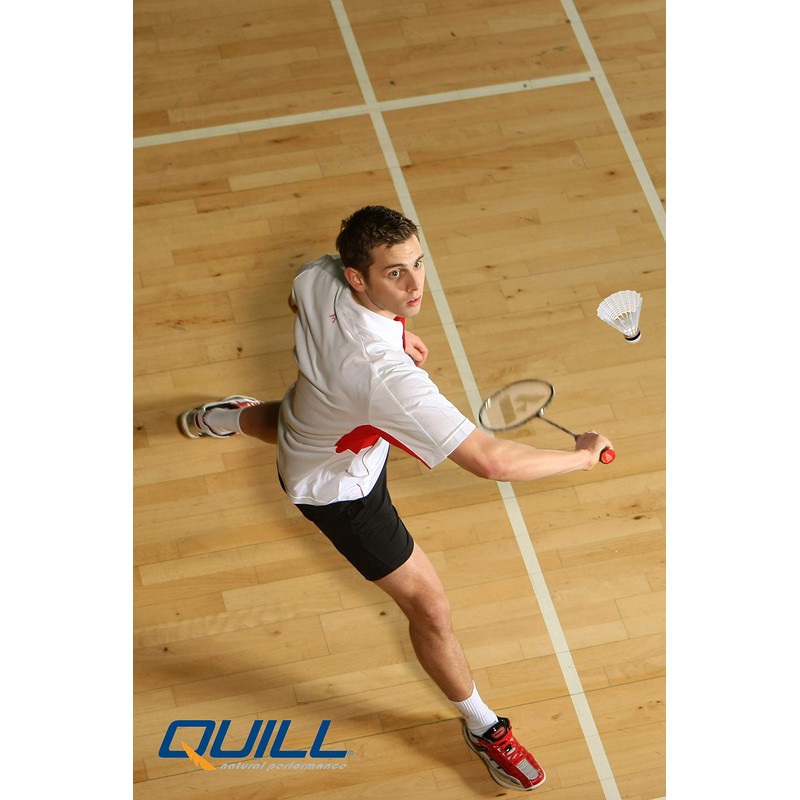 Quill Ashaway Badminton Shuttlecocks - White - Durable Plastic, Nylon
