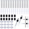 GrliTra 50 Set (200 Pieces) Pegboard Mounting Kit Wall Peg