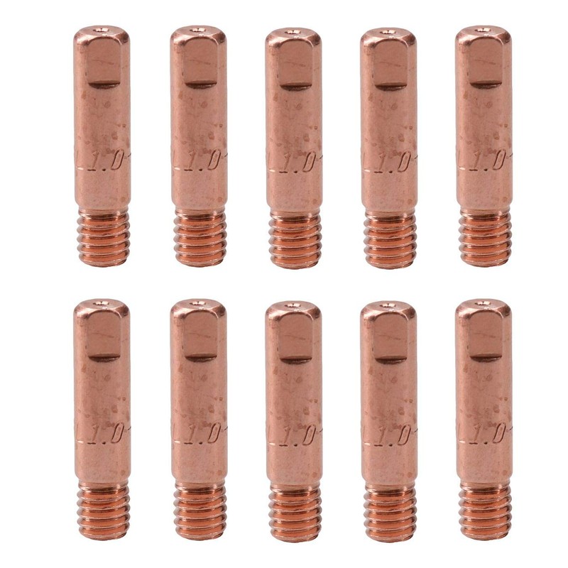 1 shroud & 10 x 1.0mm Contact Tips MIG Welding