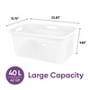 Superio Gradient Perforated Laundry Basket with Ergonomic Handles - Modern