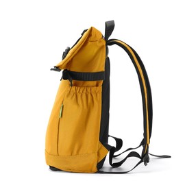 ECO CHIC Waterproof Recycled Canvas Roll Top Backpack (Sunflower)
